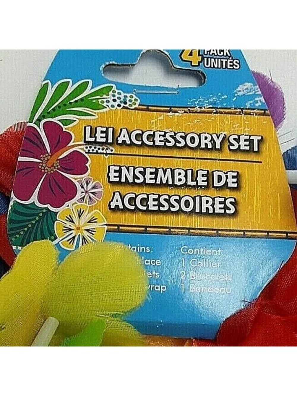 Hawaiian 2 Leis 2 Headbands 2 wristbands Pink Green Lua Coastal Tropical Tiki